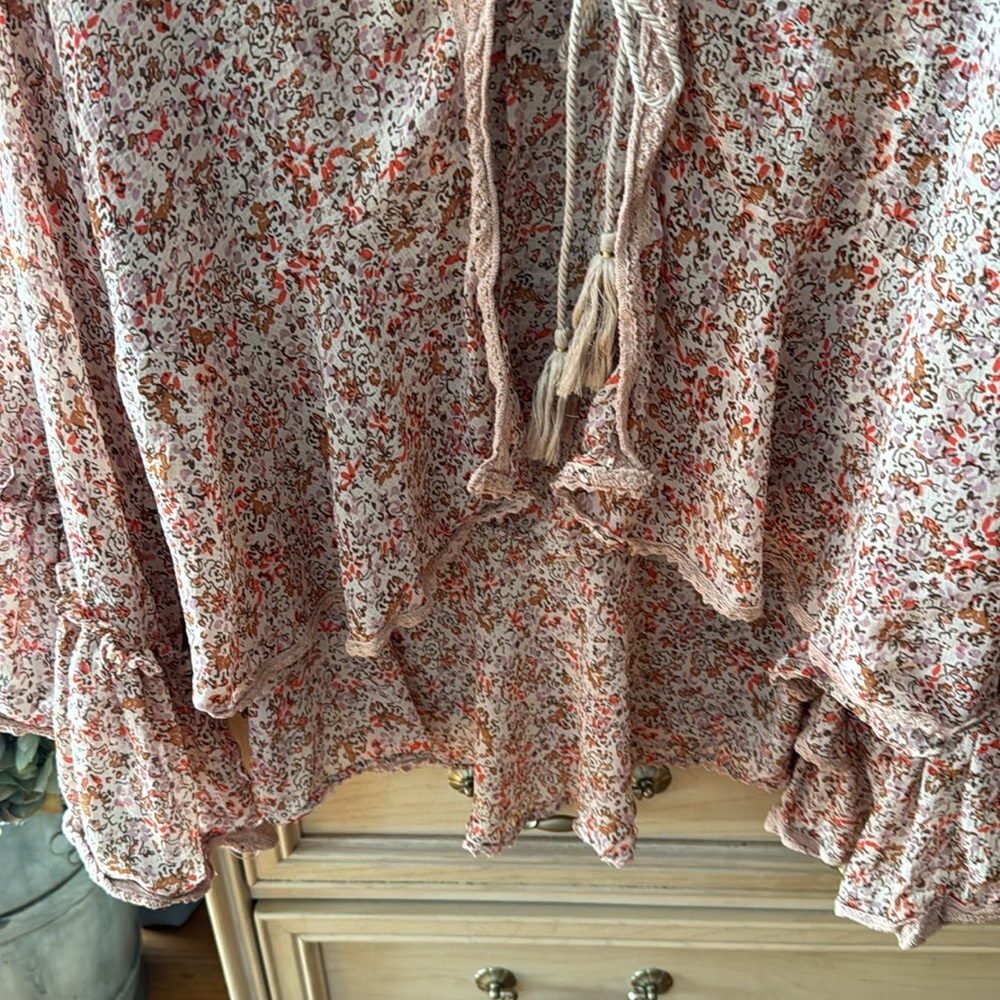 Free People Boho Cardigan Tie Top - Picture 8 of 13